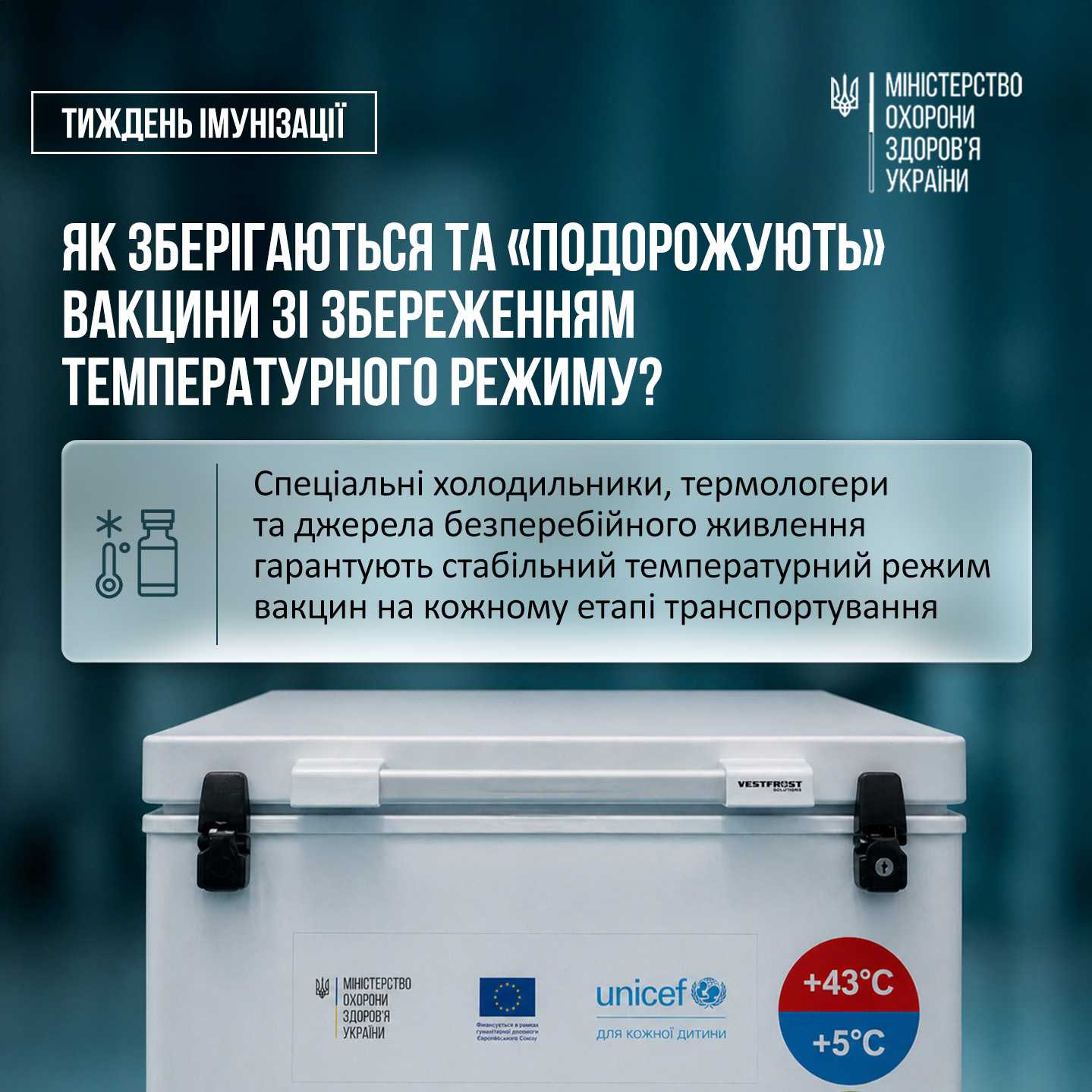 Як зберігаються вакцини та як перевірити дотримання правил зберігання самостійно?